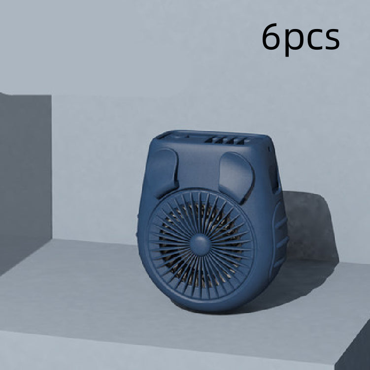 Small Carry-on Waist Hanging Fan, Rechargeable Mini Hanging Neck Fan