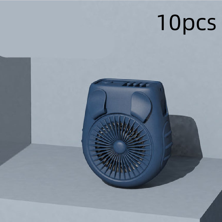 Small Carry-on Waist Hanging Fan, Rechargeable Mini Hanging Neck Fan