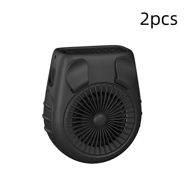 Small Carry-on Waist Hanging Fan, Rechargeable Mini Hanging Neck Fan